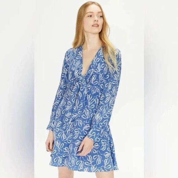 Ted Baker Heidiee Modernity Floral Mini Dress 3 Bows print - Picture 1 of 9